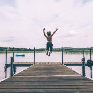 Vacances en camping près du lac